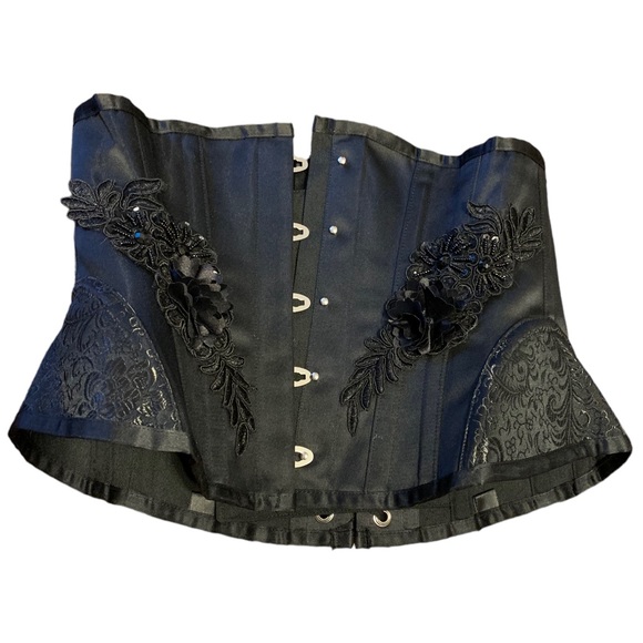 Under Bust Corset. Good Quality. NWT size L Fits Like M/L Adjustable Lace Back - Picture 4 of 9